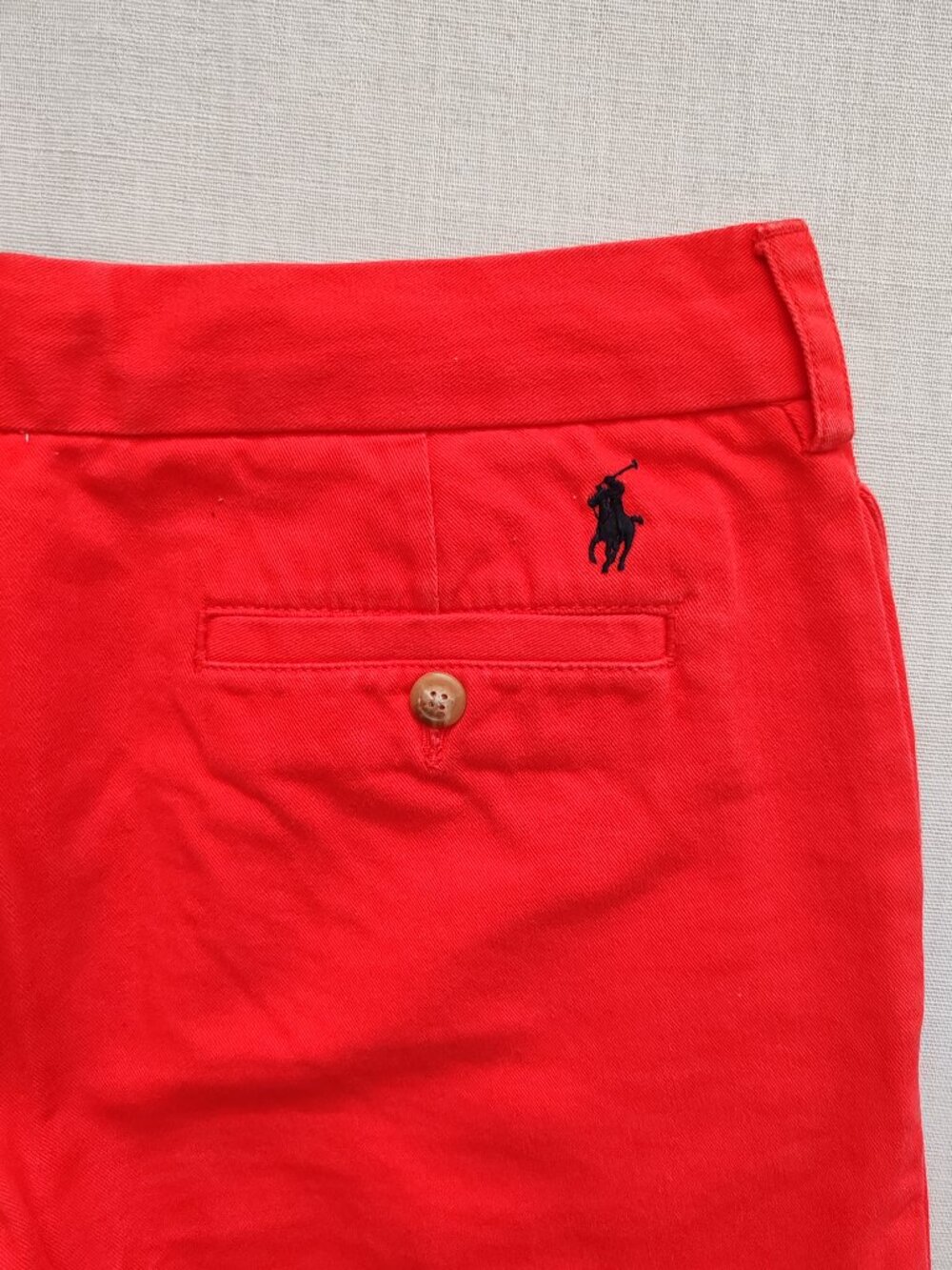Ralph Lauren Sport Women's Red Chino Shorts Size 8 Cotton Classic Preppy - Picture 11 of 12